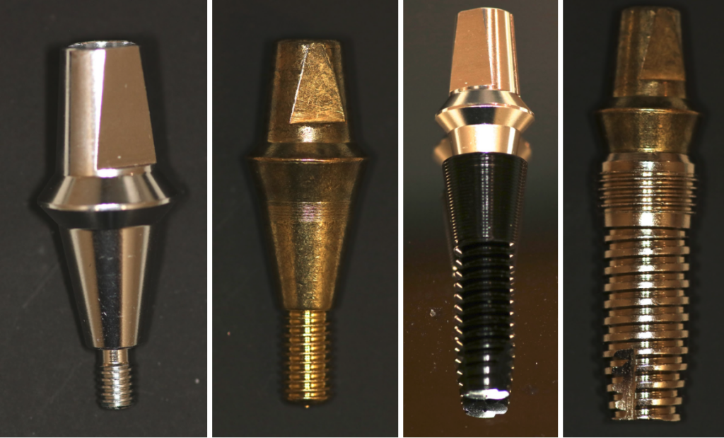 different dental implant parts